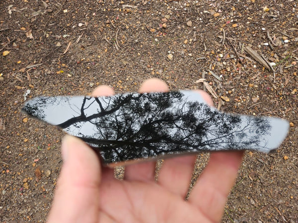 BJ115 Polished "Black Jade" slab.