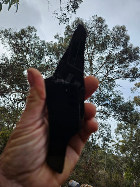 BJ115 Polished "Black Jade" slab.