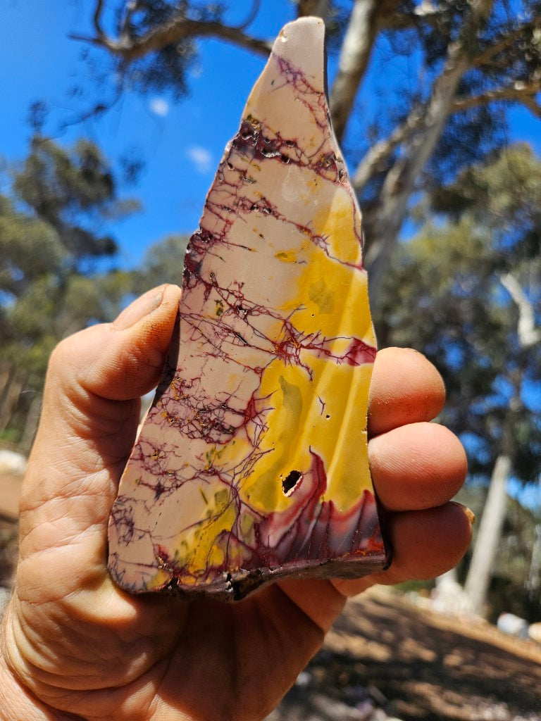 Polished Mookaite slab MK416