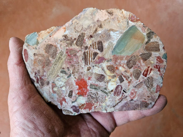 Polished Marillana Conglomerate slab MC116