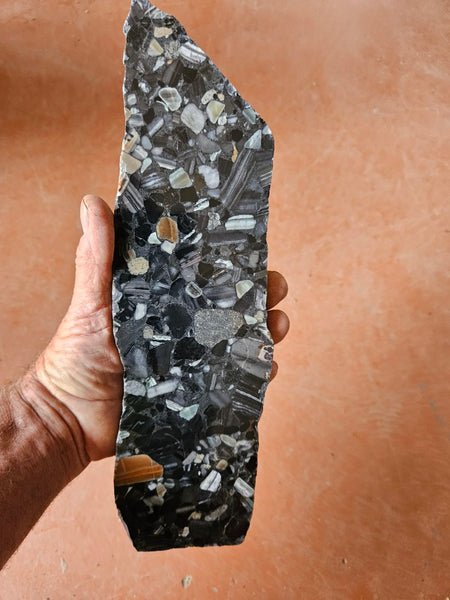 Black Jasper Conglomerate slab B220