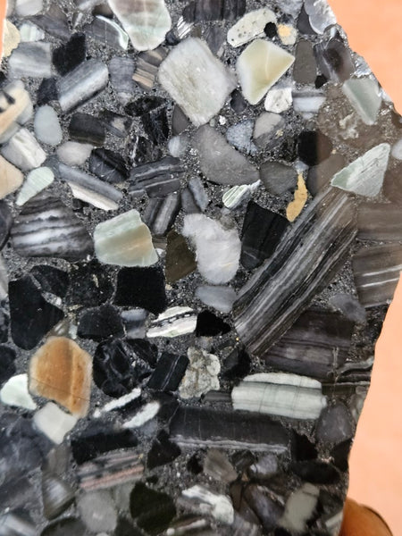 Black Jasper Conglomerate slab B220