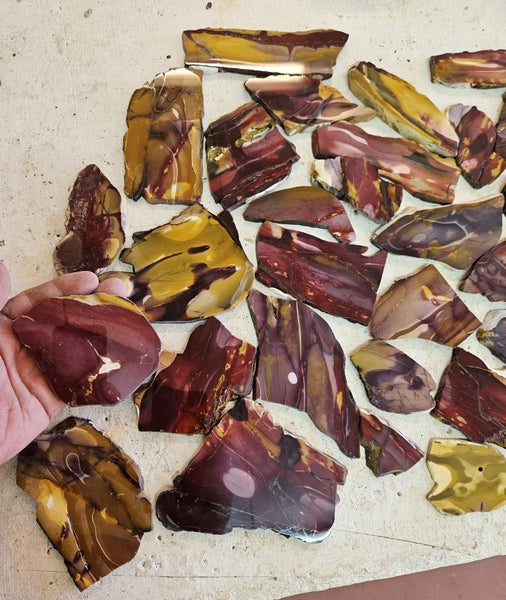 Bulk lot ! Polished Mookaite slabs MK464