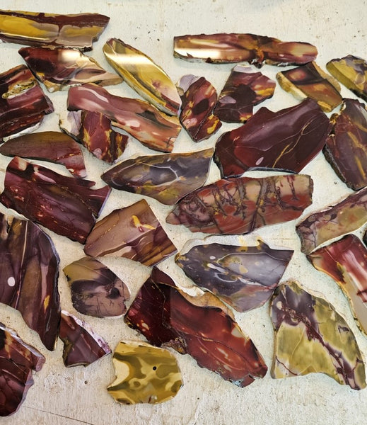 Bulk lot ! Polished Mookaite slabs MK464