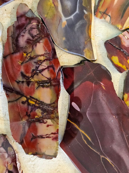 Bulk lot ! Polished Mookaite slabs MK464