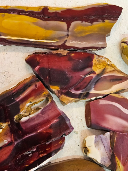 Bulk lot ! Polished Mookaite slabs MK464