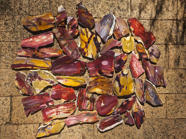 Bulk lot ! Polished Mookaite slabs MK464