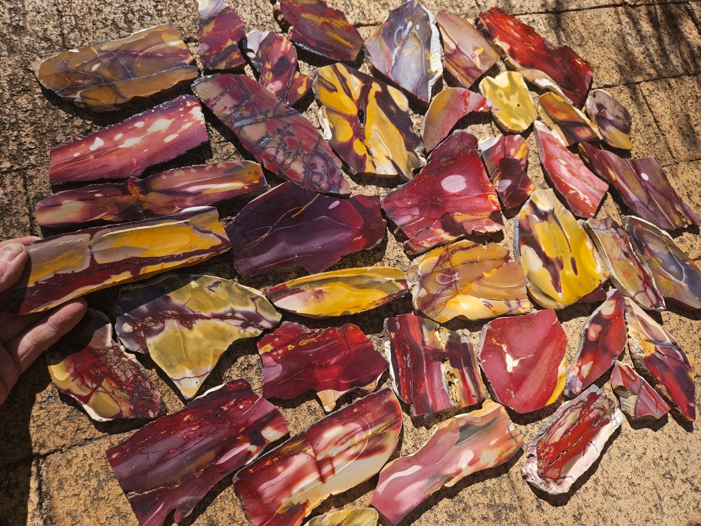 Bulk lot ! Polished Mookaite slabs MK464