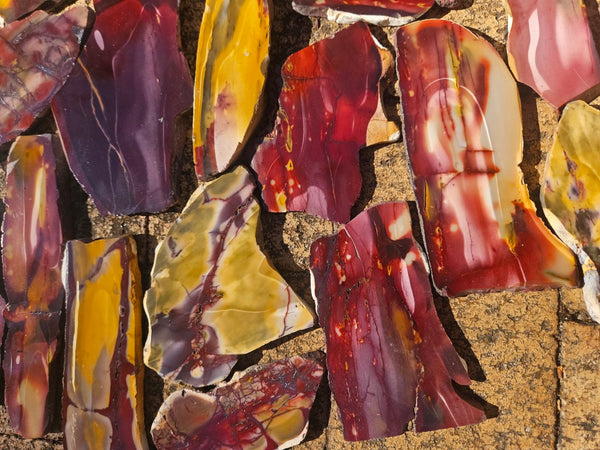 Bulk lot ! Polished Mookaite slabs MK464
