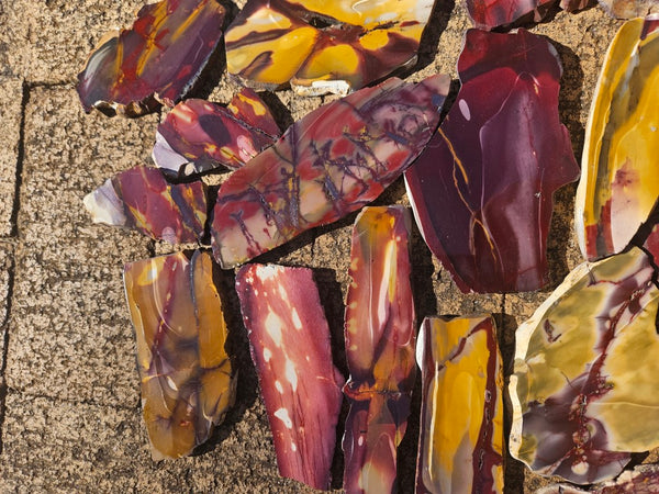 Bulk lot ! Polished Mookaite slabs MK464