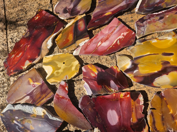 Bulk lot ! Polished Mookaite slabs MK464