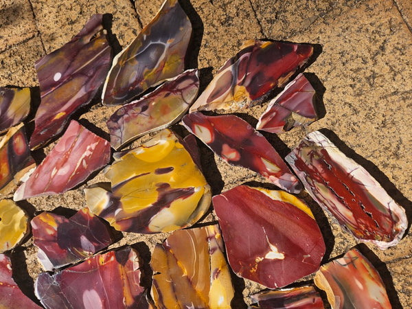 Bulk lot ! Polished Mookaite slabs MK464