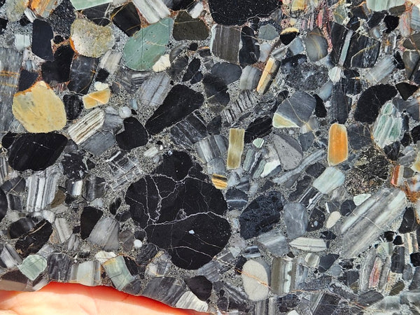 Black Jasper Conglomerate slab B225