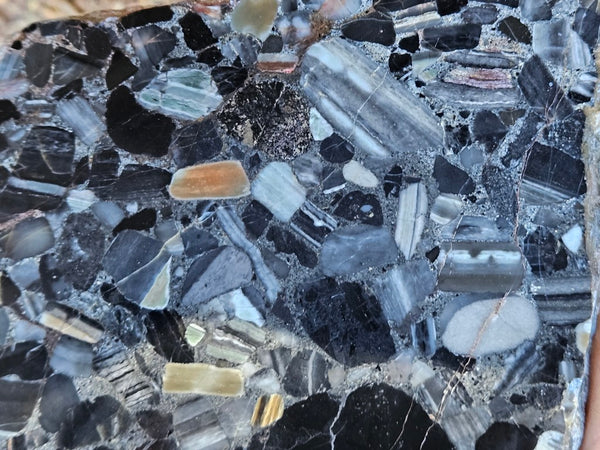 Black Jasper Conglomerate slab B225