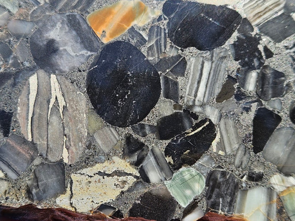 Black Jasper Conglomerate slab B225