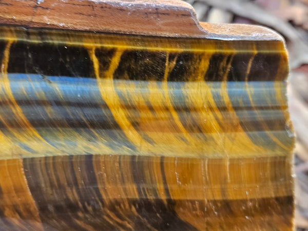 Polished African Tiger Eye slab TEA108