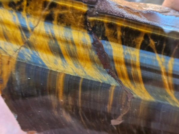 Polished African Tiger Eye slab TEA108