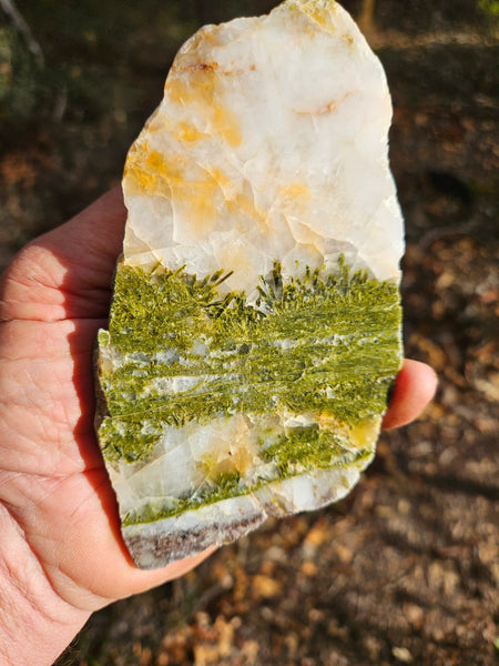 Epidote, Quartz & Axinite slab EPI78