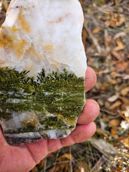 Epidote, Quartz & Axinite slab EPI78