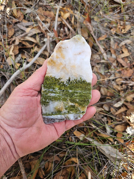 Epidote, Quartz & Axinite slab EPI78