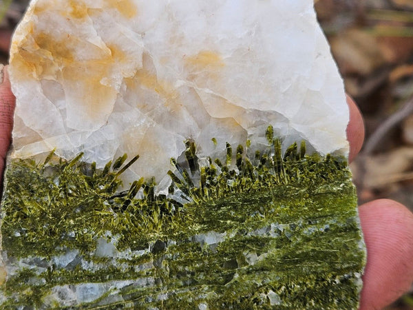 Epidote, Quartz & Axinite slab EPI78