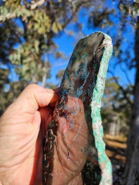 Polished De Grussa copper ore slab CO115