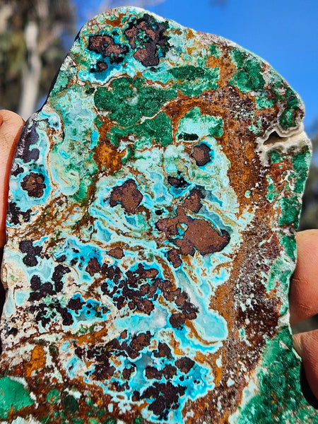 Polished De Grussa copper ore slab CO115