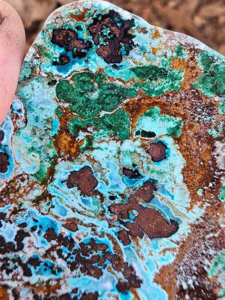 Polished De Grussa copper ore slab CO115