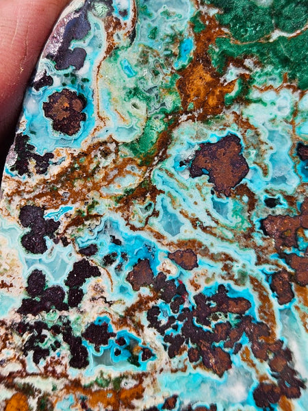 Polished De Grussa copper ore slab CO115