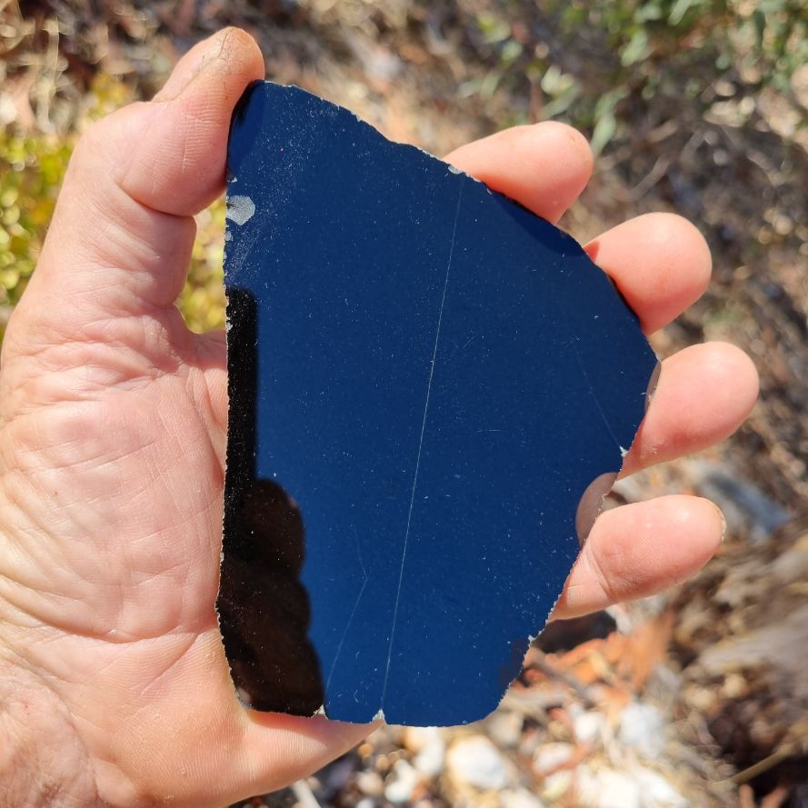 BJ110 Polished "Black Jade" slab.