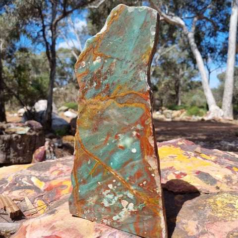 Polished Prase Rock Block PS235