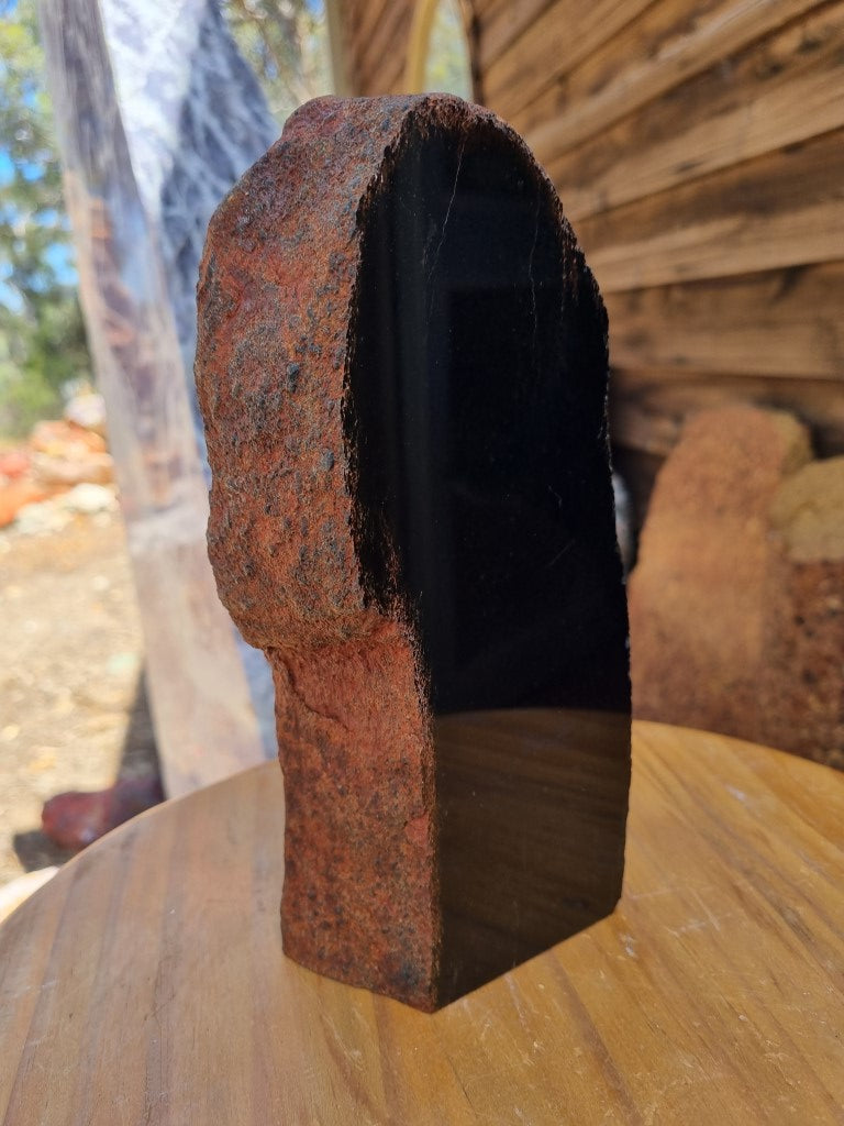 BJ113 Polished "Black Jade" Actinolite .