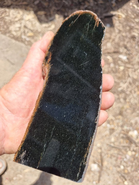 BJ113 Polished "Black Jade" Actinolite .