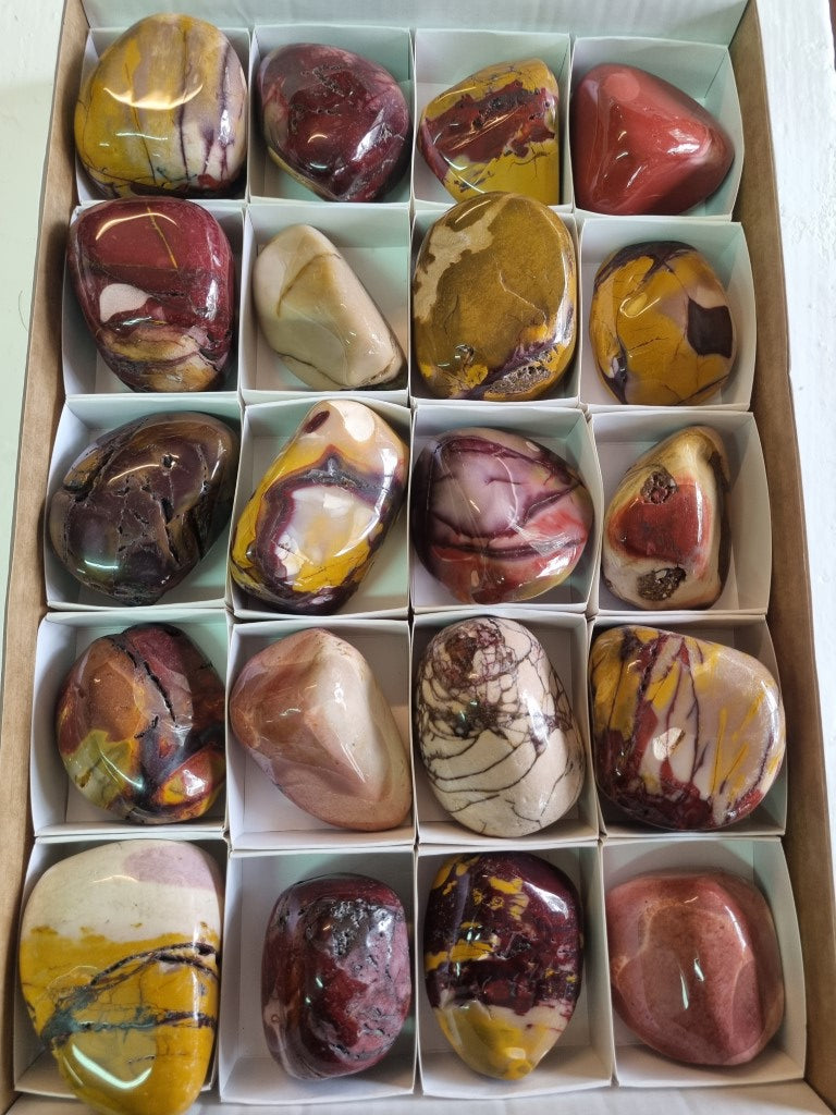 Box of 20 Large tumble polished Mookaite MKT161
