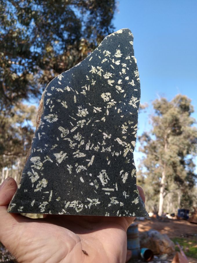 Chinese Writing Stone Rock Block RB284