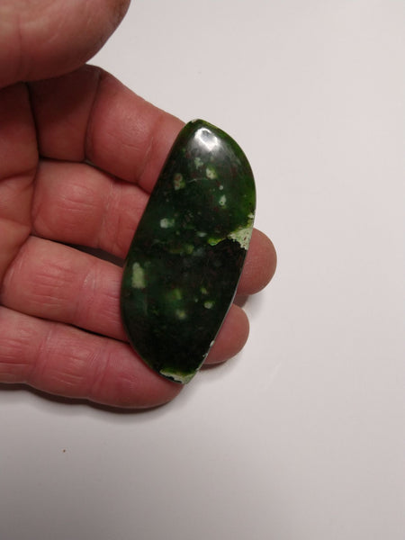 CCC103 Chrome Chalcedony cabochon.