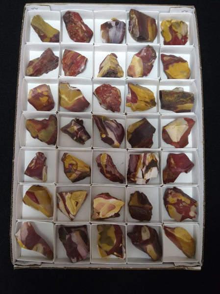 Box of Mookaite rough.  MKR 175