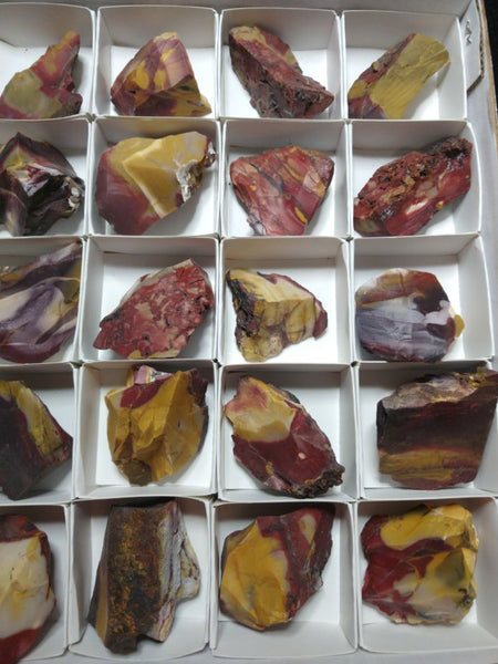 Box of Mookaite rough.  MKR 175