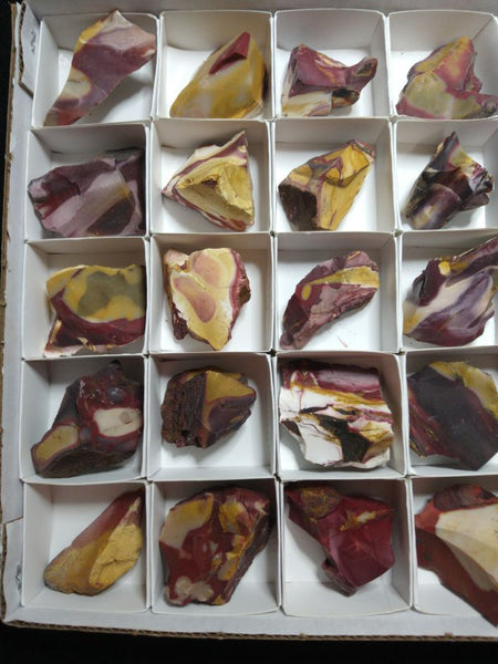 Box of Mookaite rough.  MKR 175