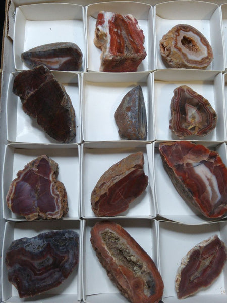 Box of Polished Pilbara Agates PA260