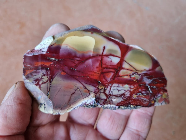 Polished Mookaite slab MK394