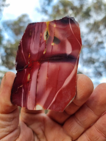 Polished Mookaite slab MK398