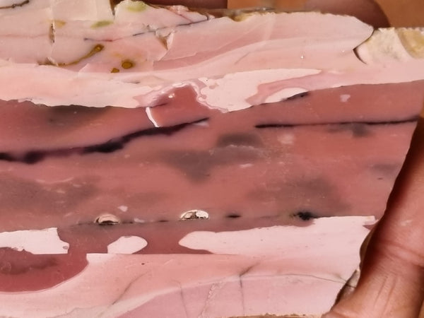 Polished Pink Opal  slab POP178