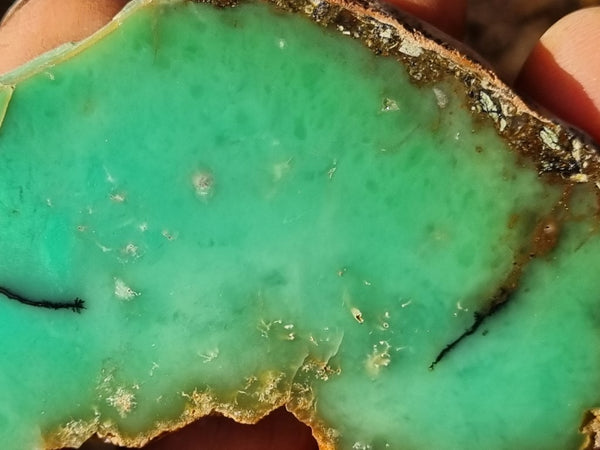 Polished Chrysoprase slab CH436