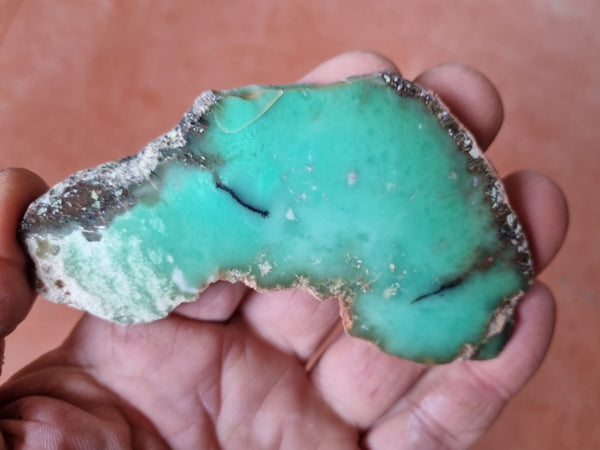 Polished Chrysoprase slab CH436