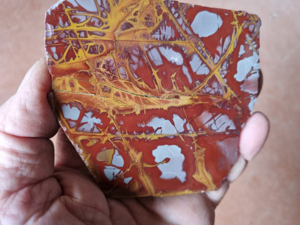 Polished Noreena Jasper slab. NJ442