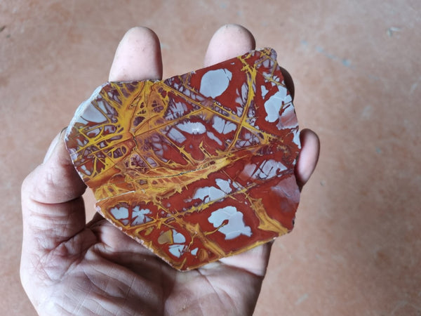 Polished Noreena Jasper slab. NJ442