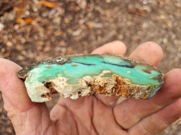 Polished Chrysoprase slab CH437