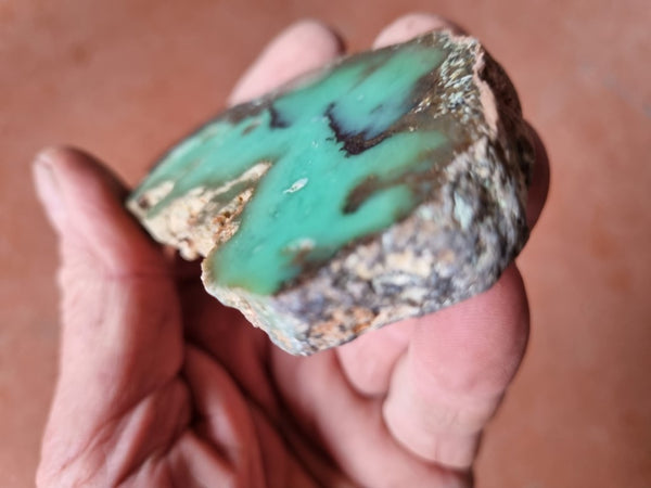 Polished Chrysoprase slab CH437