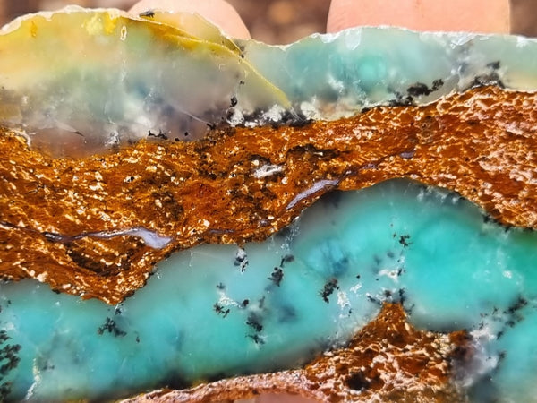 Polished Chrysoprase slab CH439